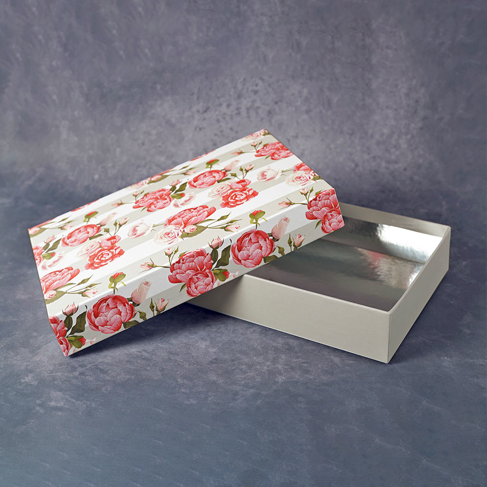 Rose are Pink Design Medium Rectangle Gift Box (Classic Collection)
