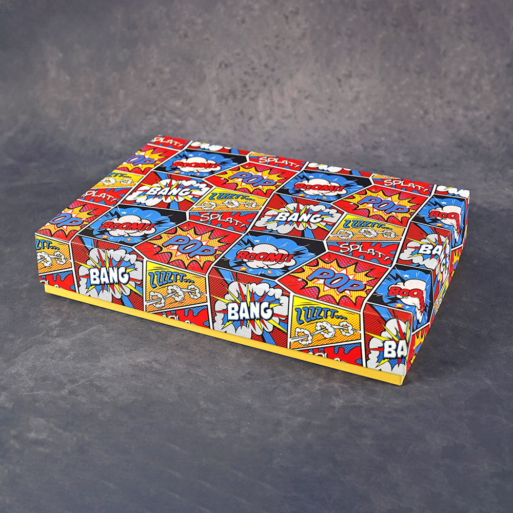 Comic Effect Design Medium Rectangle Gift Box (Playful Collection)