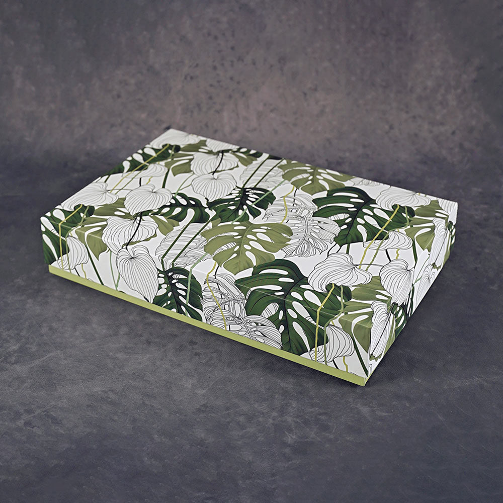 Green Profusion Design Medium Rectangle Gift Box (Bold Collection)