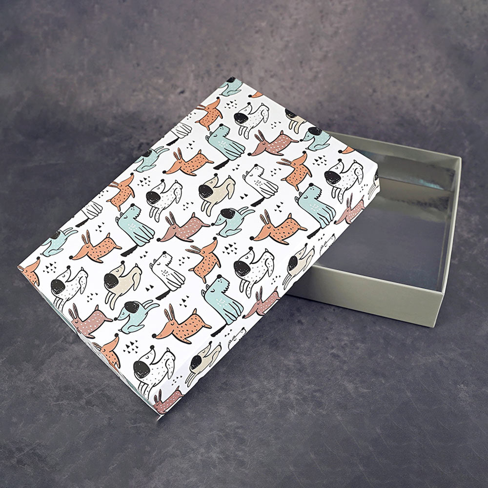 Puppy Love Design Medium Rectangle Gift Box (Playful Collection)
