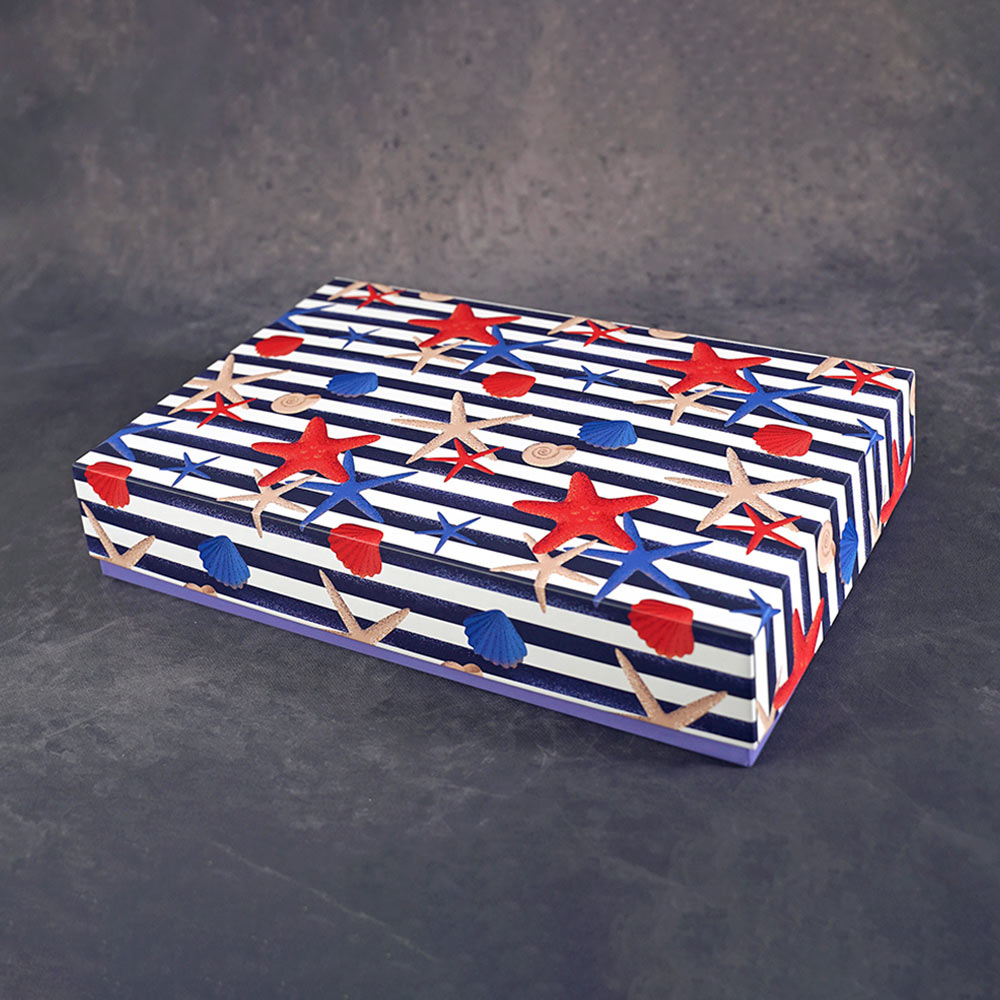 Starfish Design Medium Rectangle Gift Box (Playful Collection)