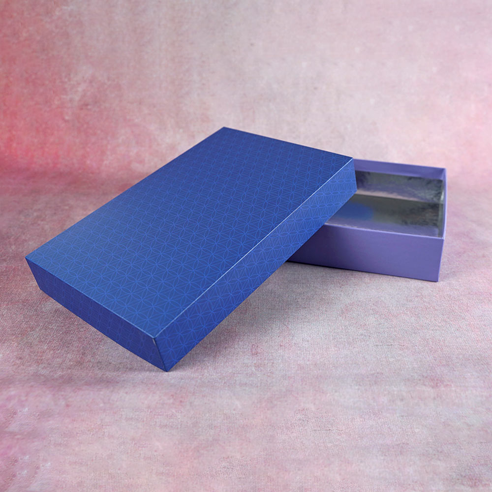 Blue Chakras Design Medium Rectangle Gift Box (Classic Collection)