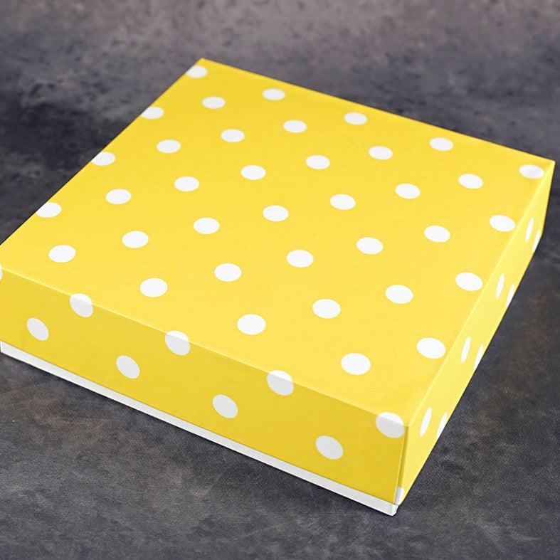Polka Sunrise Design Square Gift Box (Classic Collection)