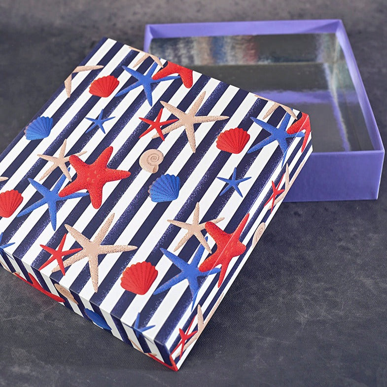 Starfish Design Square Gift Box (Playful Collection)