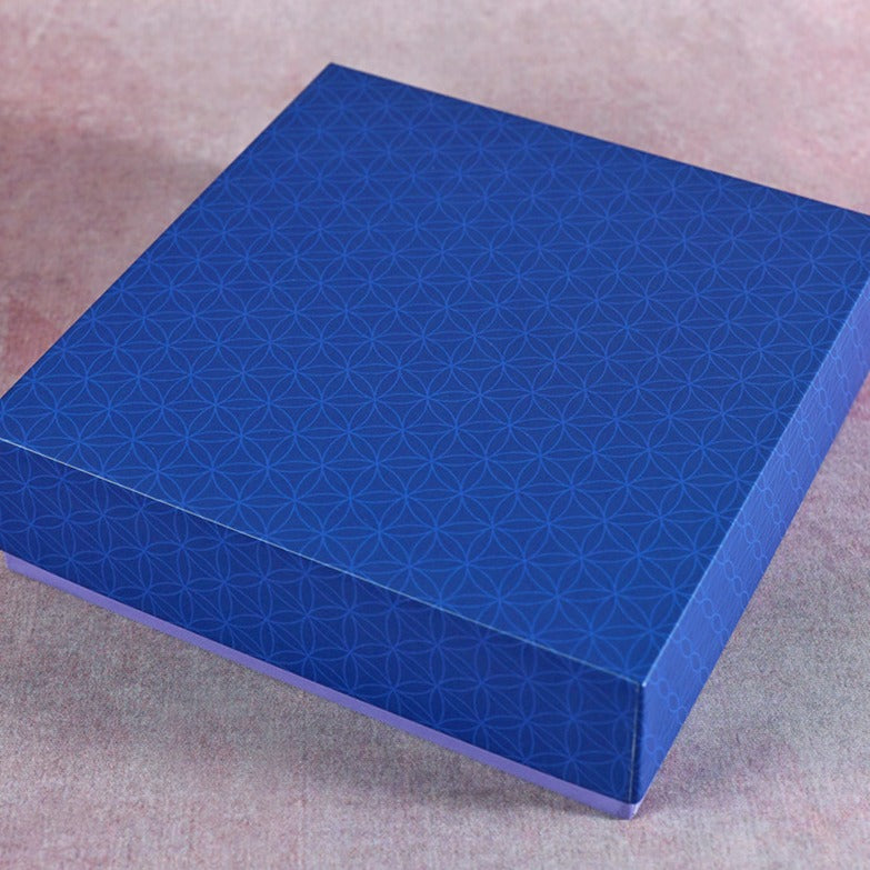 Blue Chakras Design Square Gift Box (Classic Collection)