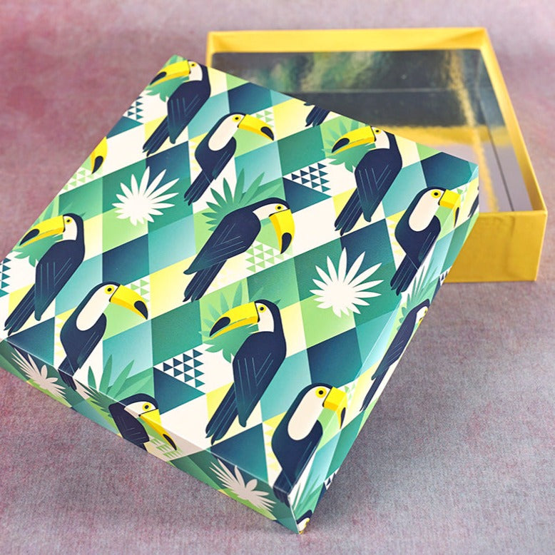 Toucan Design Square Gift Box (Playful Collection)