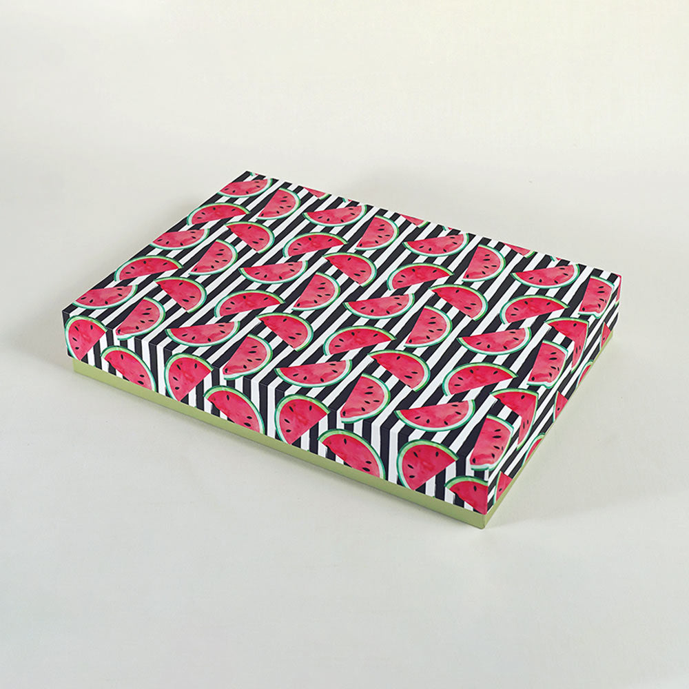 Punchy Watermelon Design Large Rectangle Gift Box (Playful Collection)
