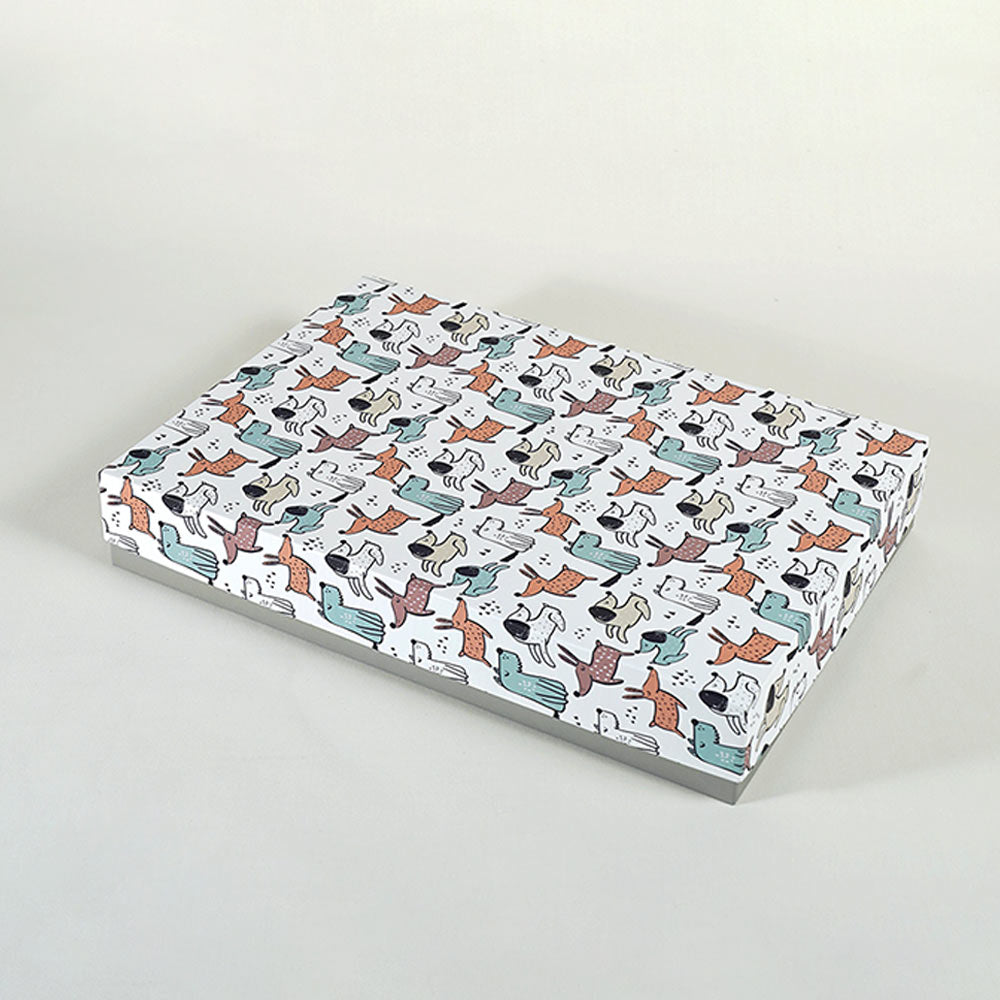 Puppy Love Design Large Rectangle Gift Box (Playful Collection)