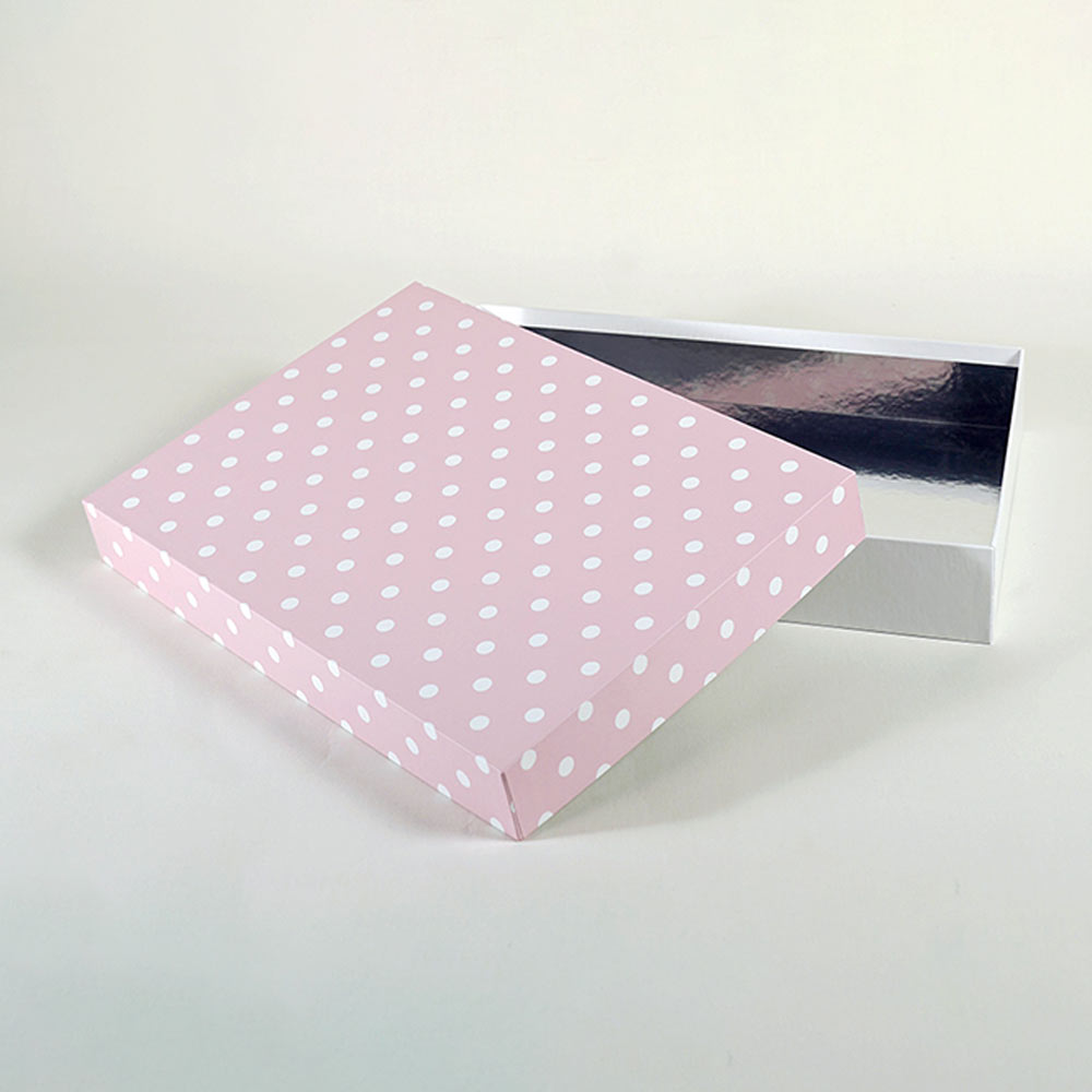 Polka Pink Design Large Rectangle Gift Box (Classic Collection)